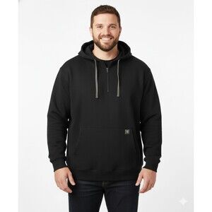 Ariat Hoodie Rebar Workman 1/4 Zip 4XL Black Mens size  Workwear